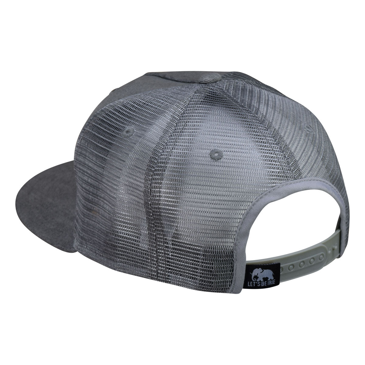 Hawaii Volcano Trucker Hat by LET'S BE IRIE - Gray Denim Snapback - Let's Be Irie™